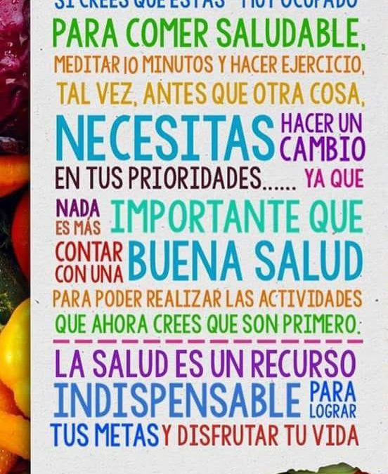 Taller Educación alimentaria y hábitos saludables